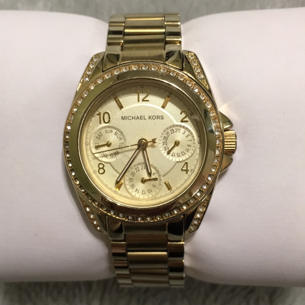 Michael Kors MK5639 Blair Glitz gold tone watch
